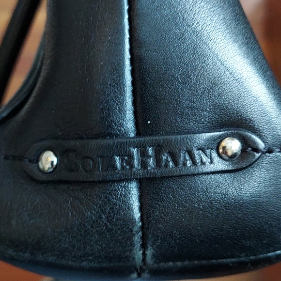 Women's Satchel Black  Leather Purse - Picture 4 of 5